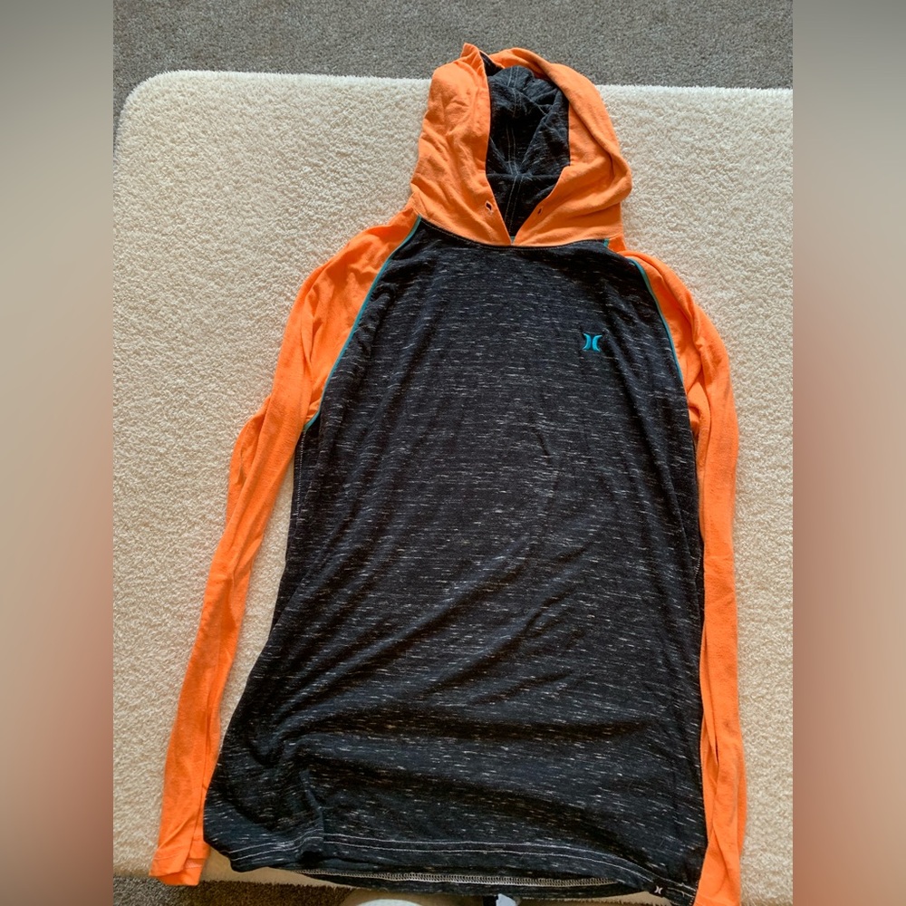 Hurley long sleeve with hood. Size medium.